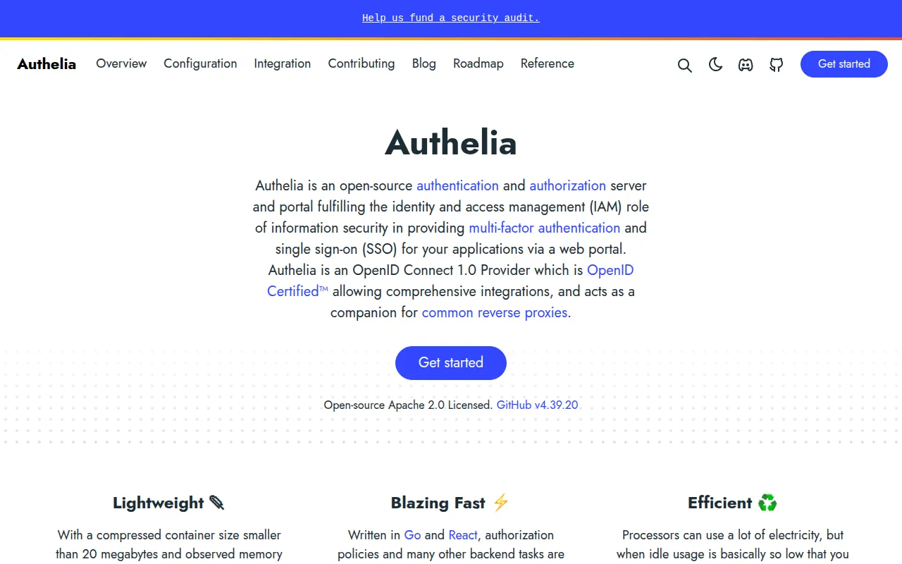 Authelia screenshot