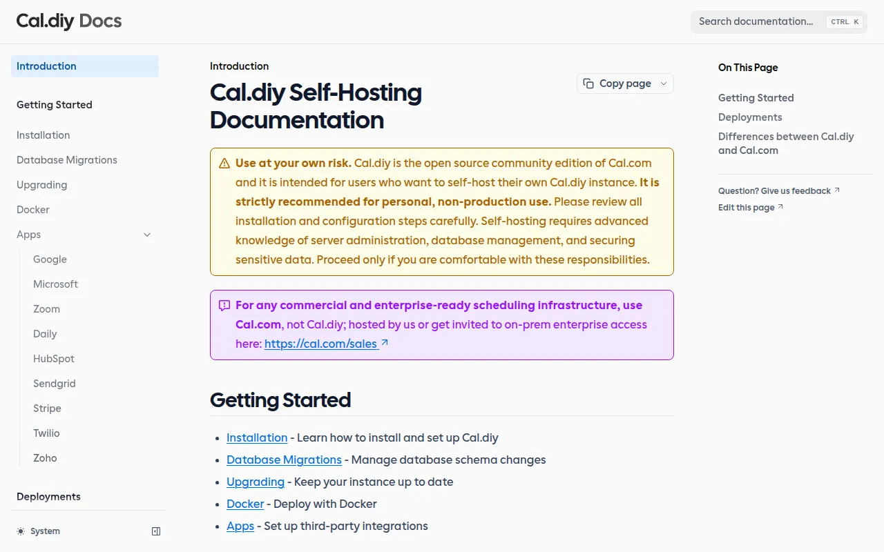 Cal.com screenshot