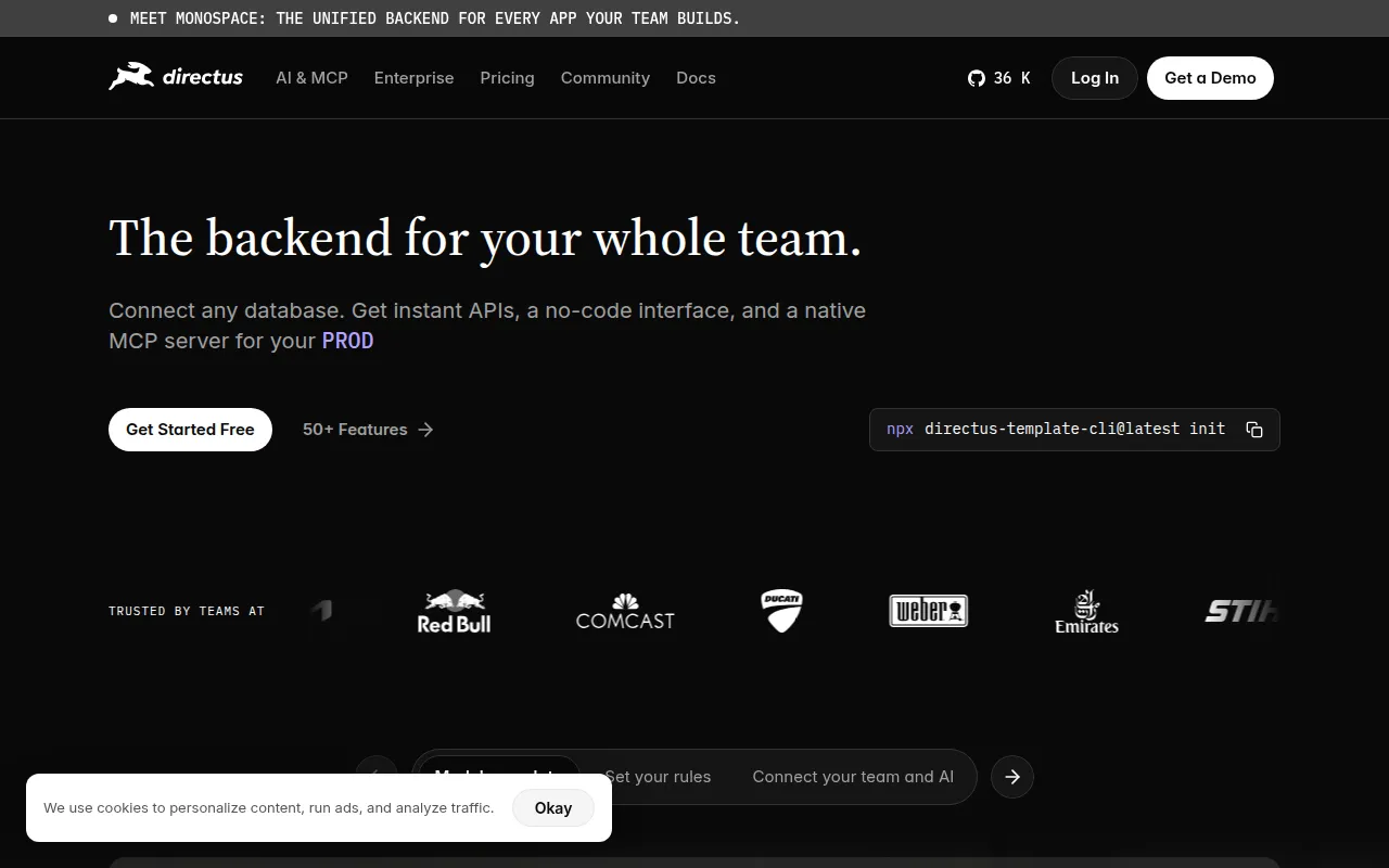 Directus screenshot