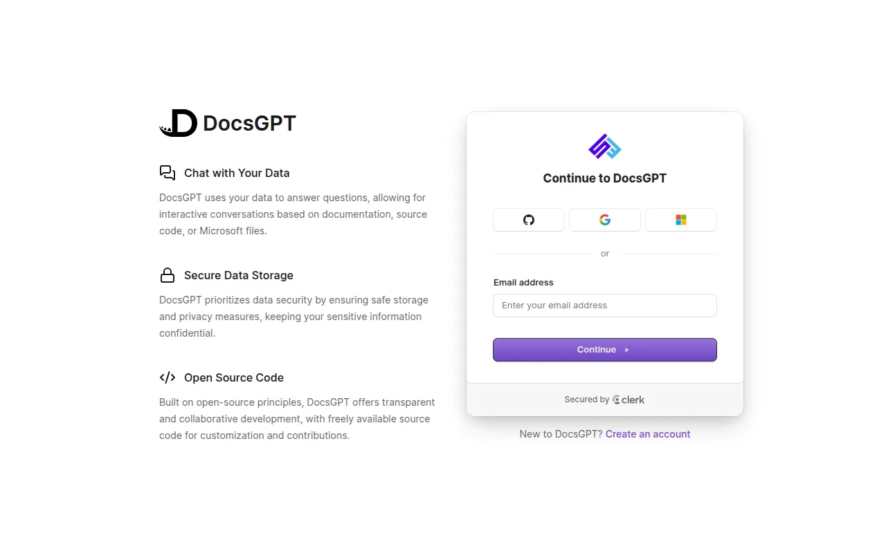 DocsGPT screenshot