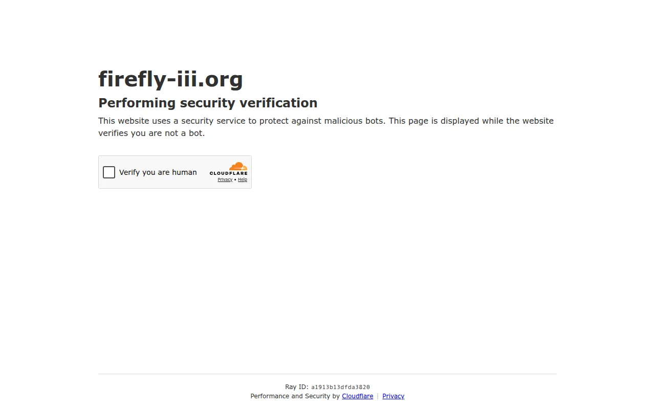 Firefly III screenshot