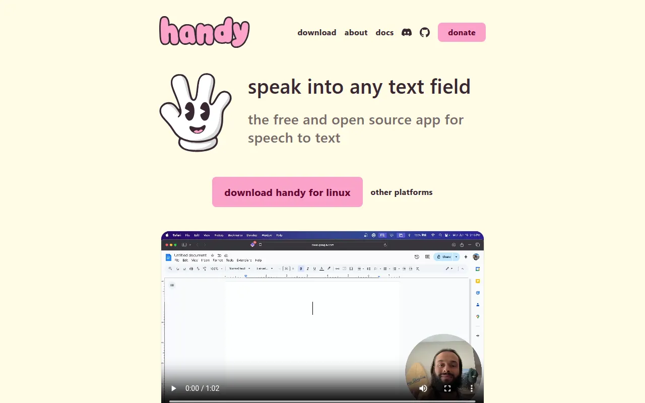 Handy screenshot