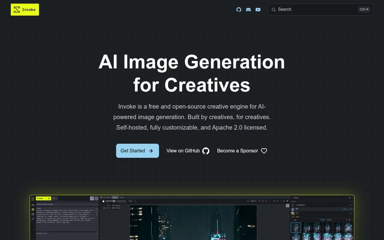 InvokeAI screenshot
