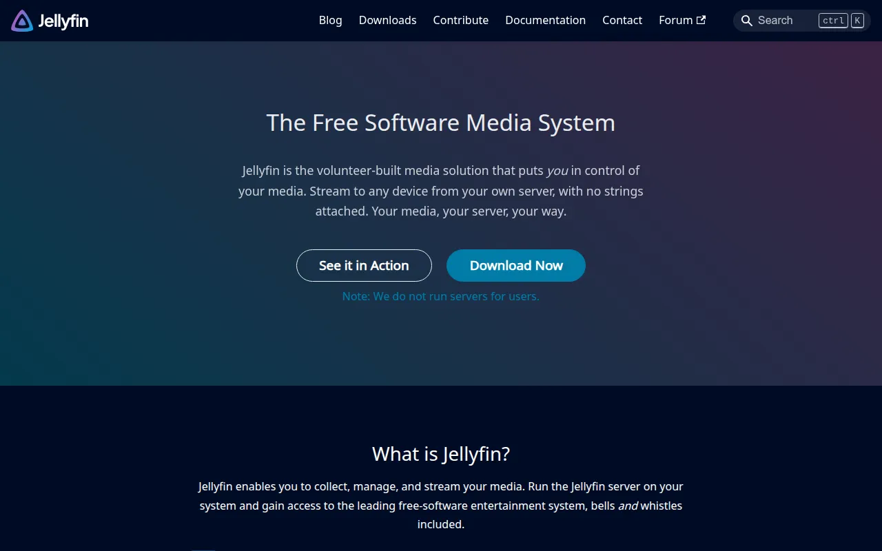 Jellyfin screenshot