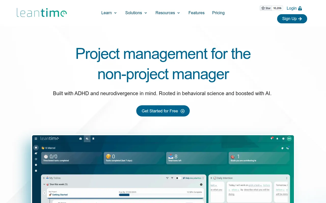 Leantime screenshot