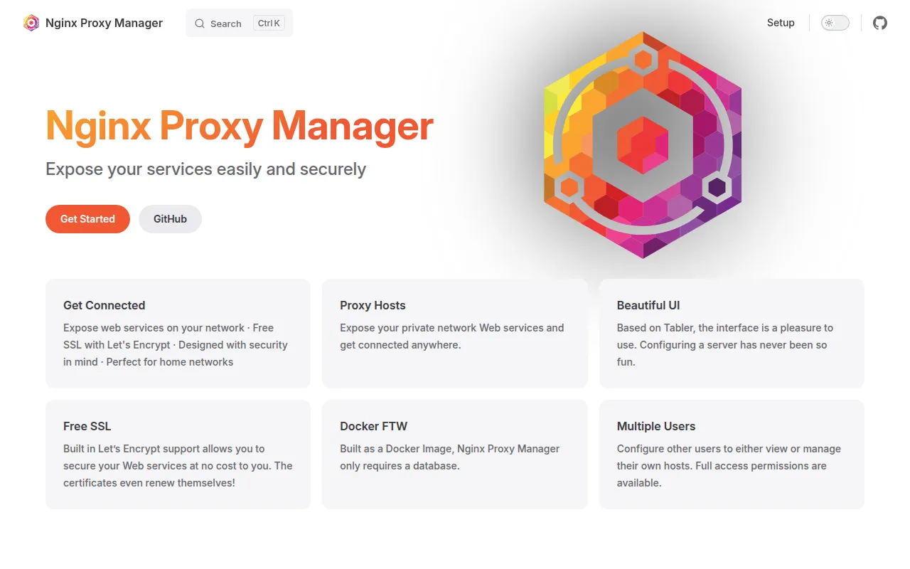 Nginx Proxy Manager screenshot