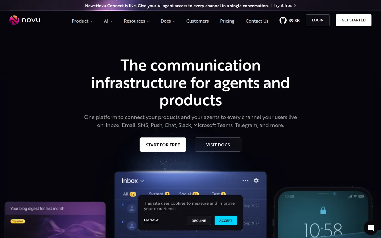 Novu screenshot