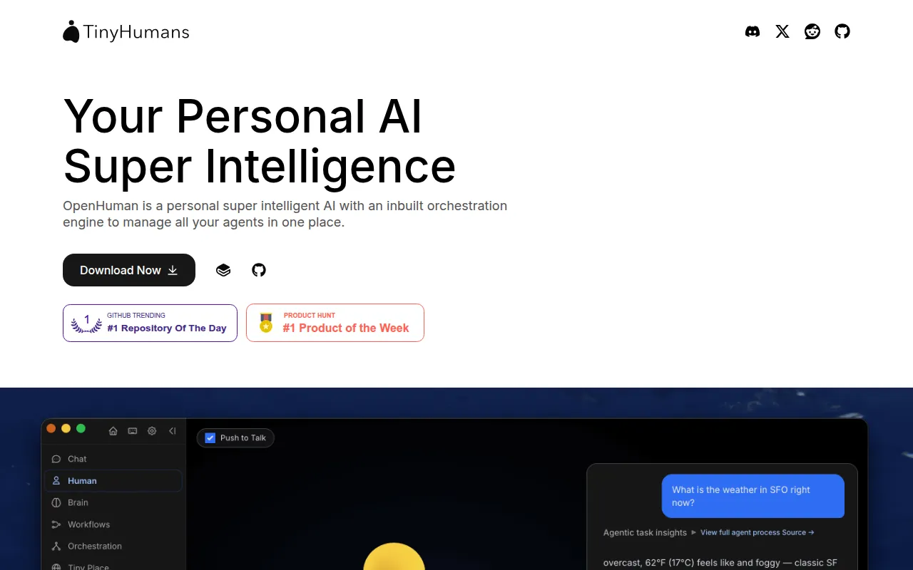 OpenHuman screenshot