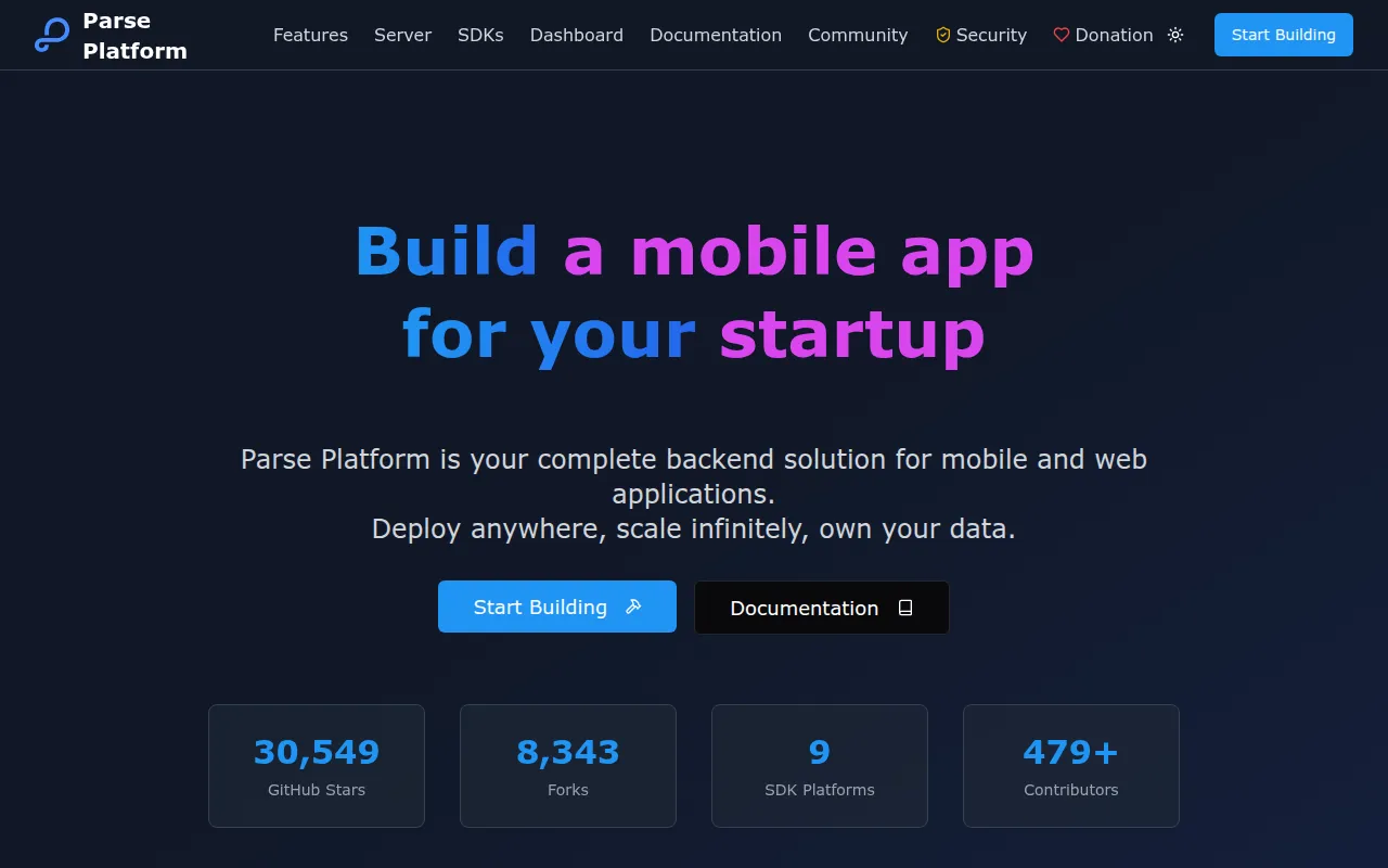 Parse Server screenshot