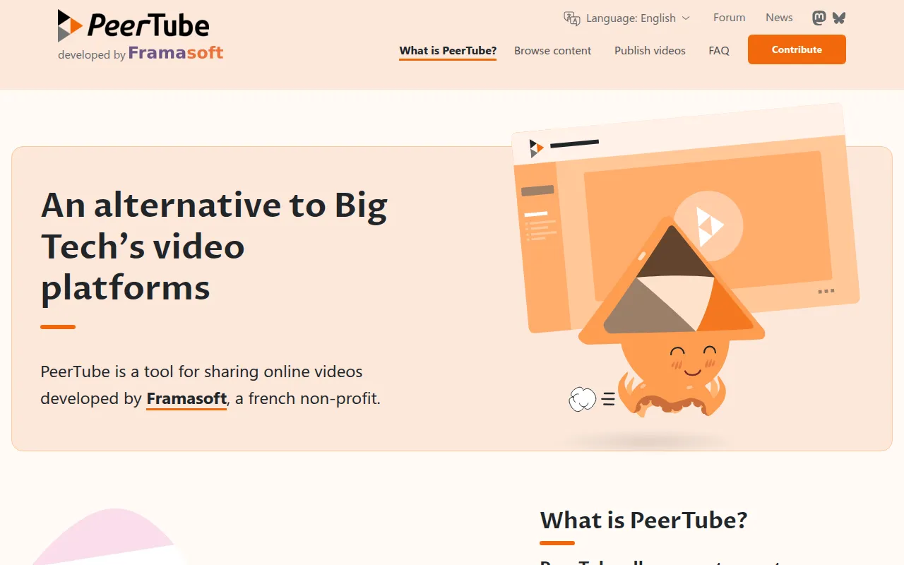 PeerTube screenshot