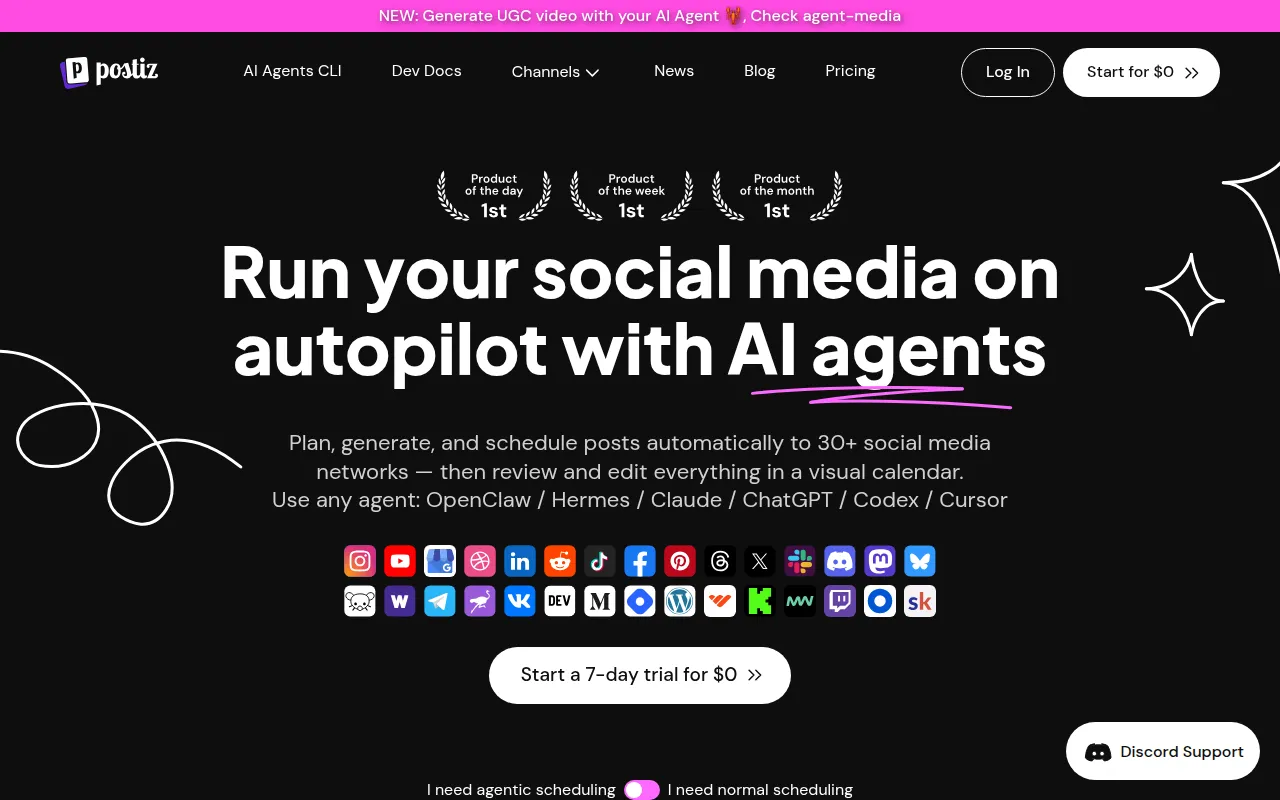 Postiz screenshot