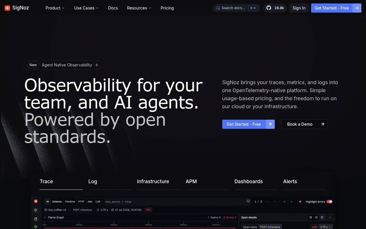 SigNoz screenshot