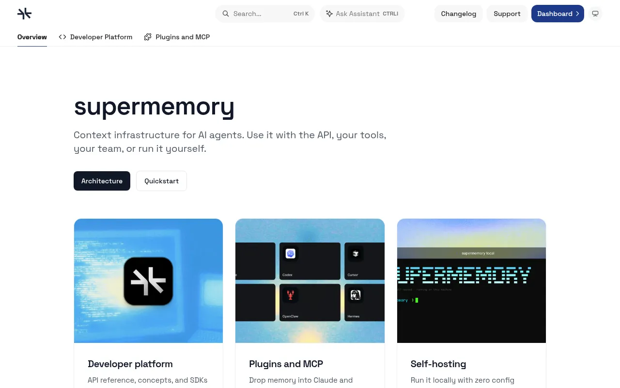 Supermemory screenshot