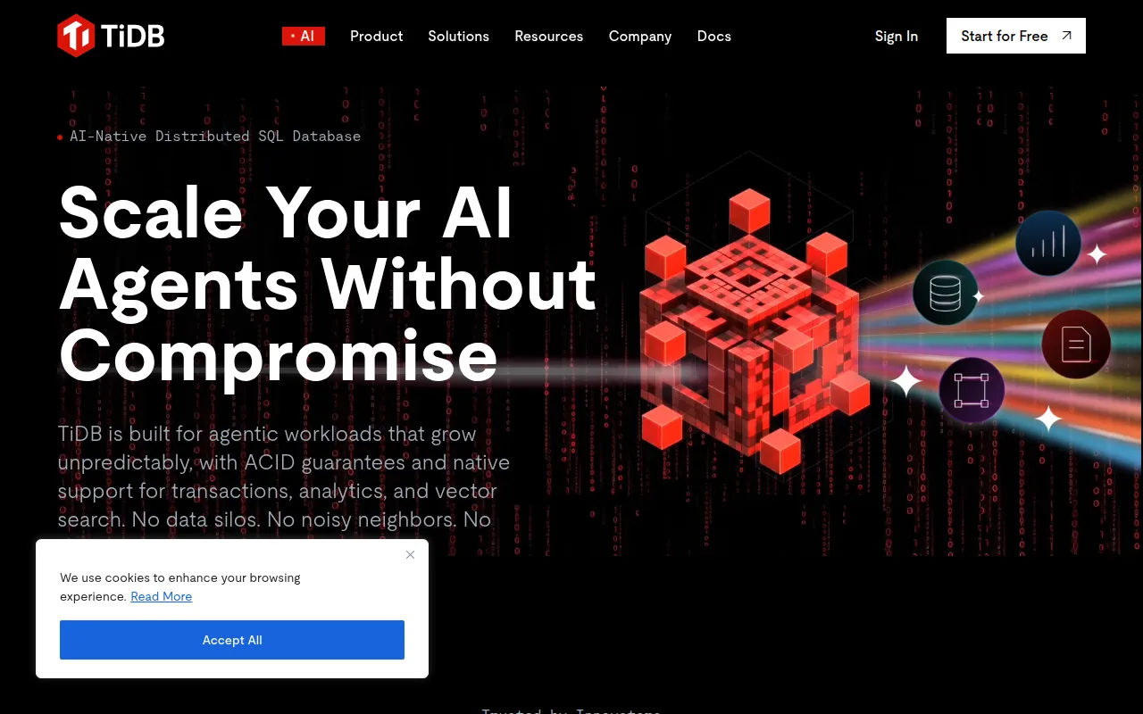TiDB screenshot