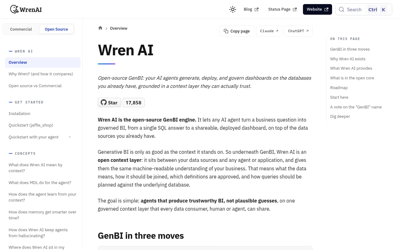 WrenAI screenshot