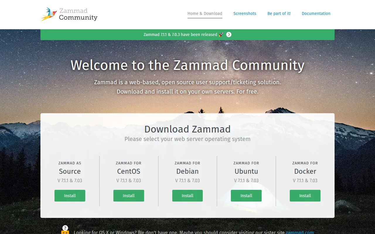 Zammad screenshot